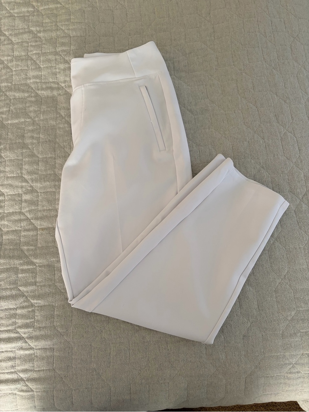 Athleta Endless High Rise White Performance Pant